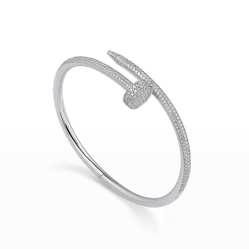 [Aetheris]JUSTE UN CLOU 3.5MM FULL PAVÉ NAIL BANGLE