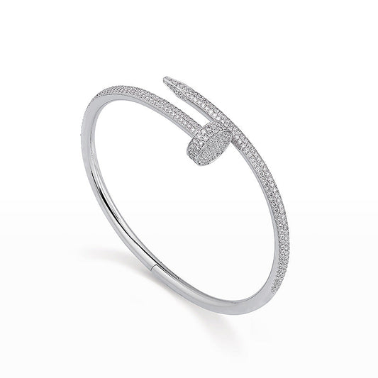 [Aetheris]JUSTE UN CLOU 3.5MM FULL PAVÉ NAIL BANGLE