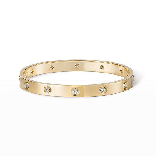 [Aetheris]CLASSIC 6.1MM LOVE BANGLE - 10-DIAMOND