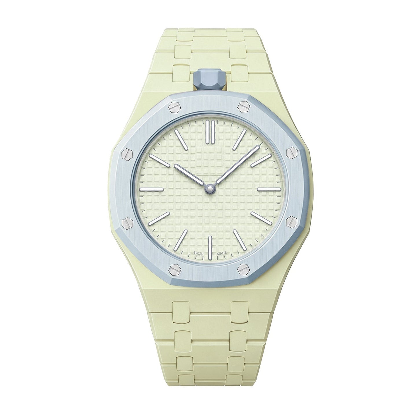[Aetheris]OAK POP EXCLUSIVE CREAMY YELLOW BIOCERAMIC-ARMBAND