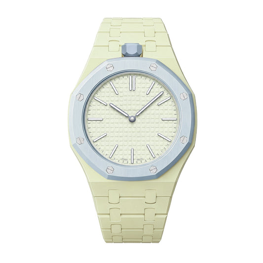[Aetheris]OAK POP EXCLUSIVE CREAMY YELLOW BIOCERAMIC STRAP