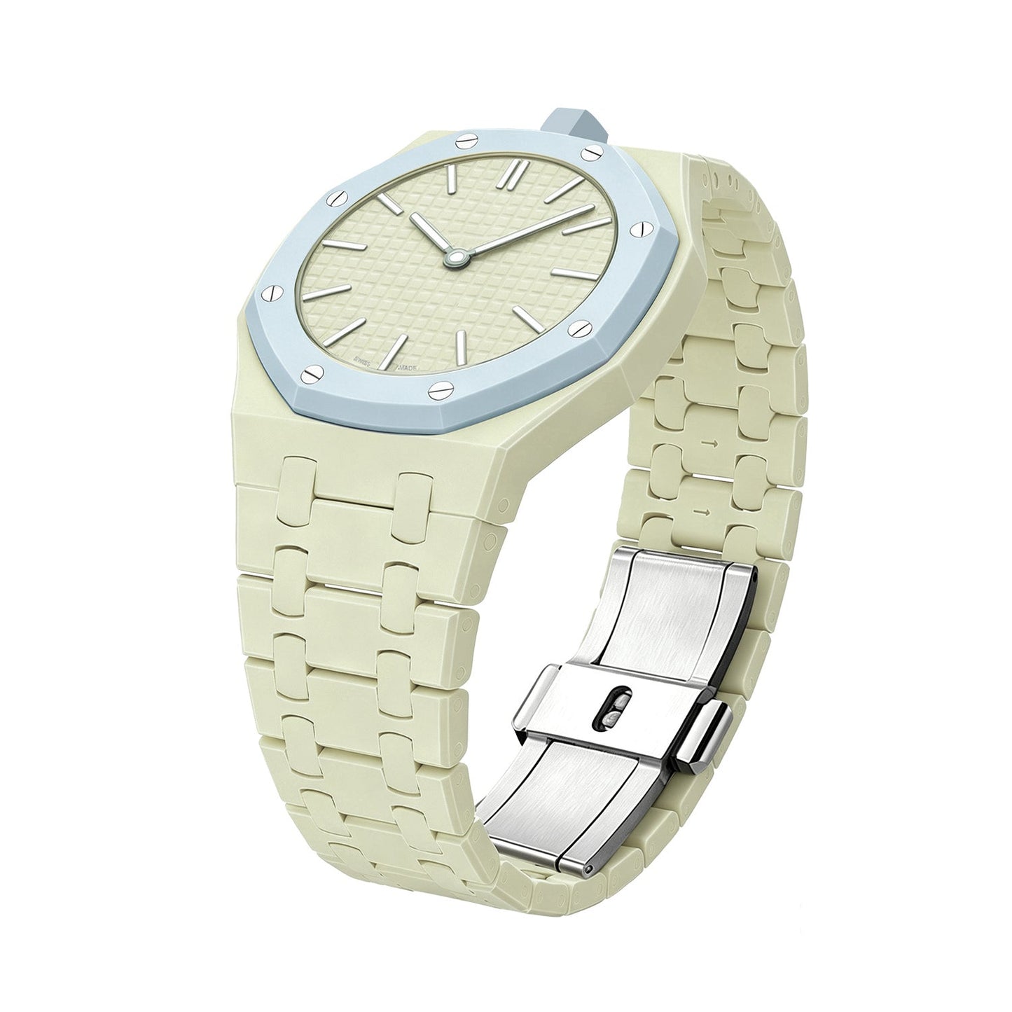[Aetheris]OAK POP EXCLUSIVE CREAMY YELLOW BIOCERAMIC-ARMBAND