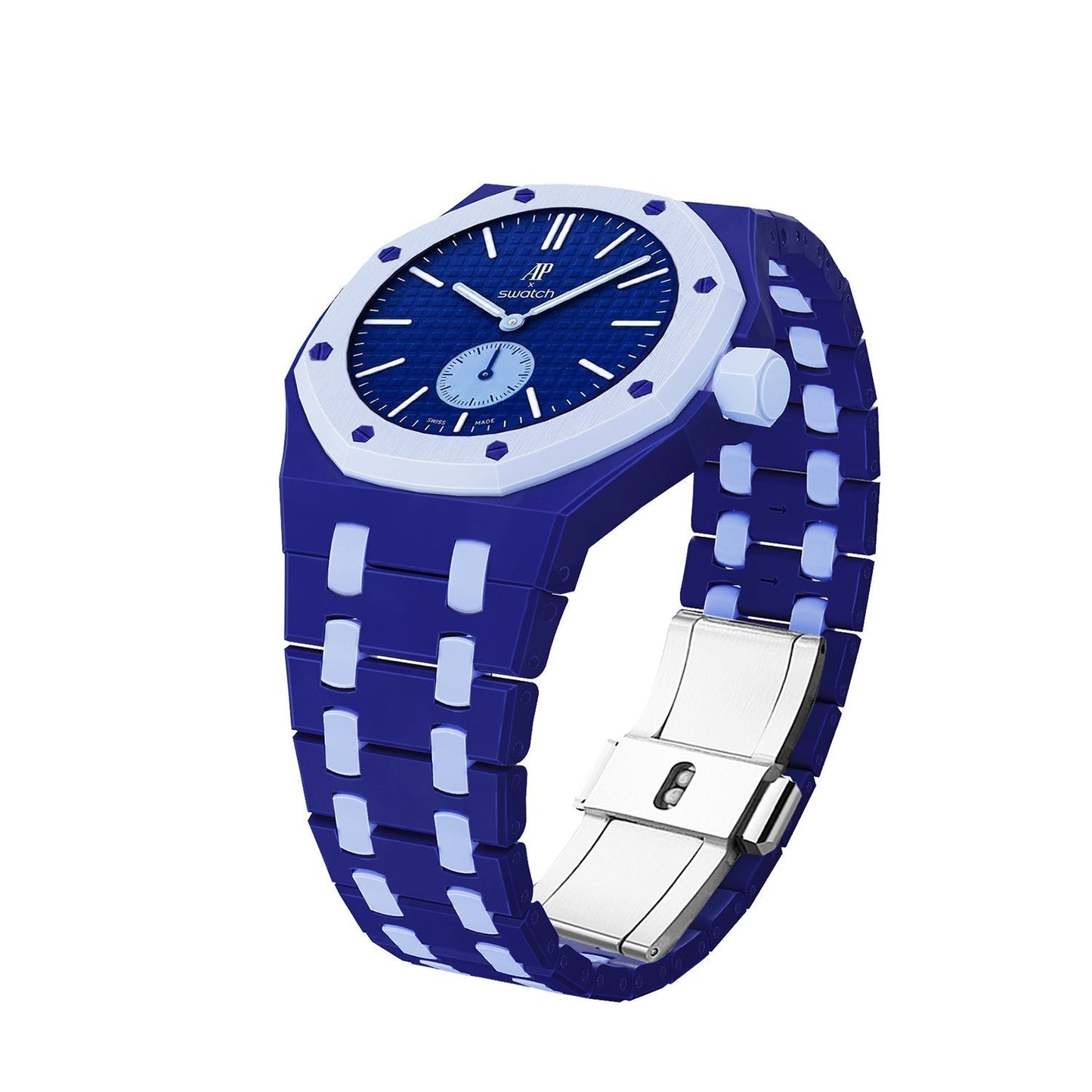 [Aetheris]OAK POP EXCLUSIVE ARMBAND AUS DUNKELBLAUEM UND HELLBLAUEM BIOCERAMIC