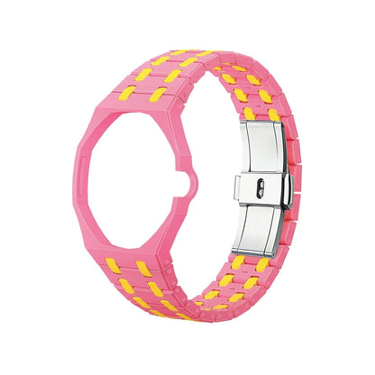[Aetheris]OAK POP EXCLUSIVE PINK AND YELLOW BIOCERAMIC STRAP
