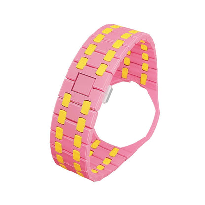 [Aetheris]OAK POP EXCLUSIVE PINK AND YELLOW BIOCERAMIC STRAP
