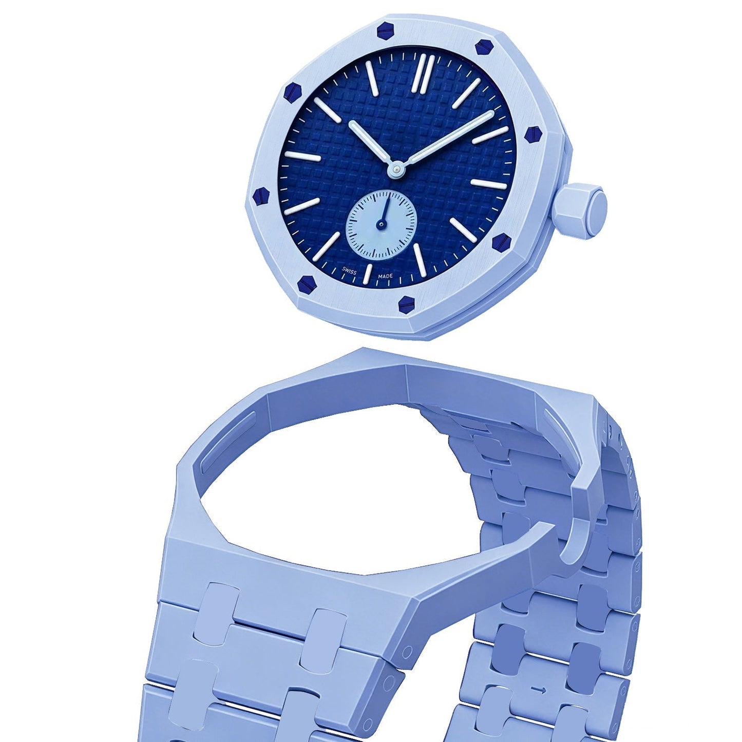 [Aetheris]OAK POP EXKLUSIVES HELLBLAUES BIOCERAMIC ARMBAND