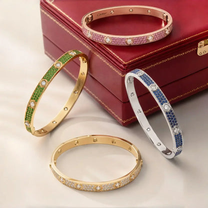 [Aetheris]CLASSIC 6.1MM LOVE BRACELET 10-DIAMOND FULL PAVÉ
