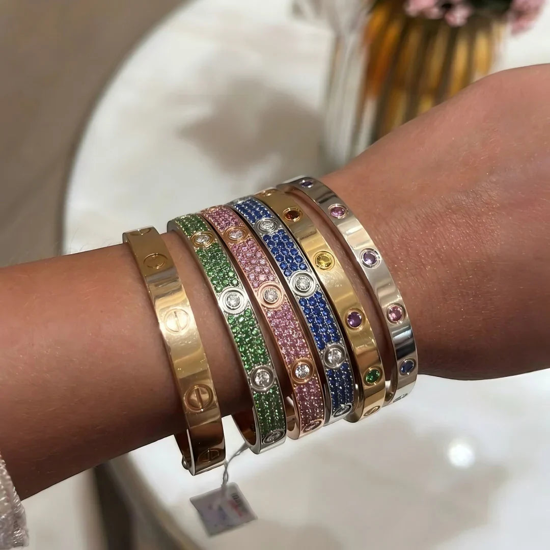 [Aetheris]CLASSIC 6.1MM LOVE BRACELET 10-DIAMOND FULL PAVÉ
