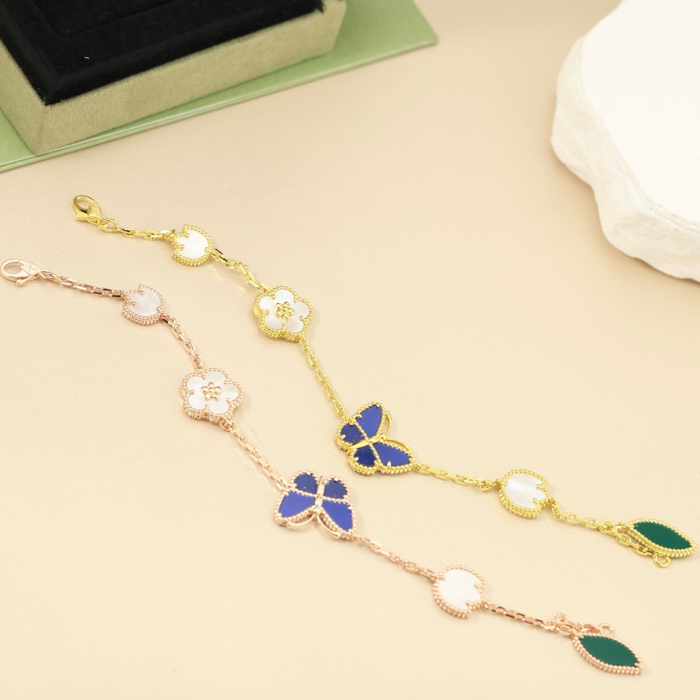[Aetheris]FRÜHLINGSERWACHEN SCHMETTERLING & BLUMENZAUBER ARMBAND