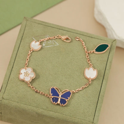 [Aetheris]FRÜHLINGSERWACHEN SCHMETTERLING & BLUMENZAUBER ARMBAND