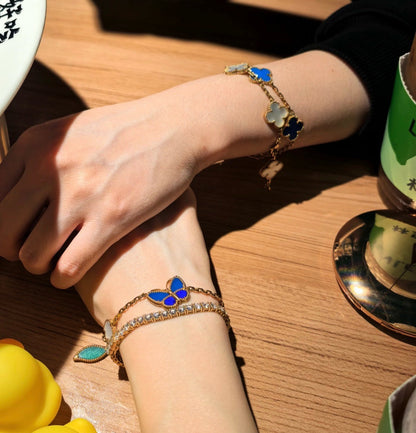 [Aetheris]FRÜHLINGSERWACHEN SCHMETTERLING & BLUMENZAUBER ARMBAND