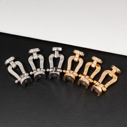 [Aetheris]FORCE LARGE HORSESHOE FULL DIAMOND BRACELET - WHITE GOLD