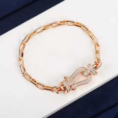 [Aetheris]FORCE LARGE HORSESHOE CLASP METAL BRACELET