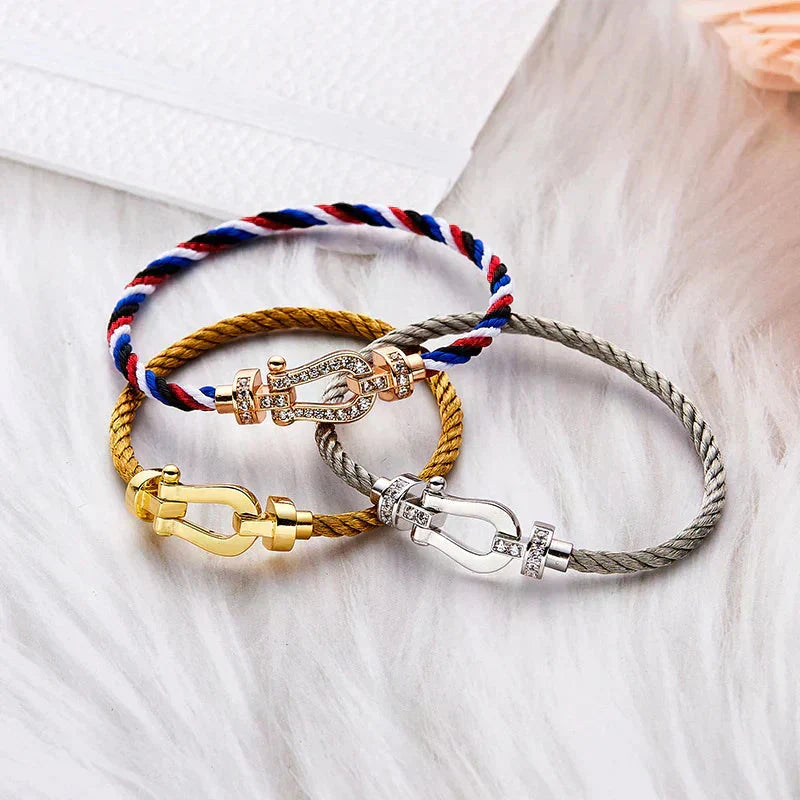 [Aetheris]FORCE LARGE HORSESHOE BRACELET - GOLD