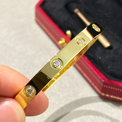 [Aetheris]KLASSISCHER 6,1MM LIEBESARMREIF – 10 DIAMANTEN