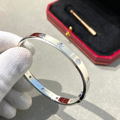 [Aetheris]KLASSISCHER 6,1MM LIEBESARMREIF – 10 DIAMANTEN