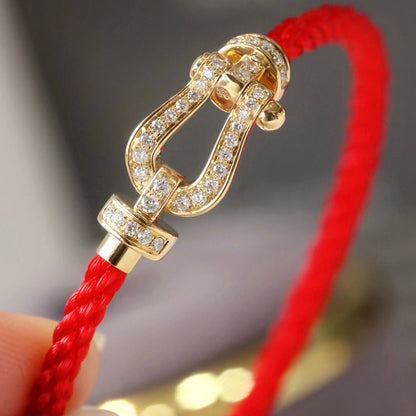 [Aetheris]FORCE LARGE HORSESHOE FULL DIAMOND BRACELET - WHITE GOLD