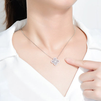 [Aetheris]LOOP NECKLACE FULL MOTIF DIAMOND 16MM MULTIPLE COLORS