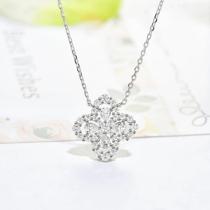 [Aetheris]LOOP NECKLACE FULL MOTIF DIAMOND 16MM MULTIPLE COLORS