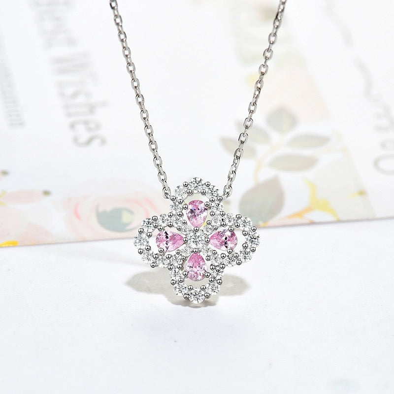 [Aetheris]LOOP NECKLACE FULL MOTIF DIAMOND 16MM MULTIPLE COLORS
