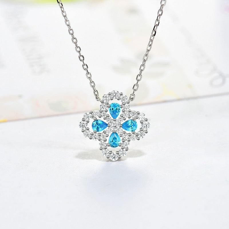 [Aetheris]LOOP NECKLACE FULL MOTIF DIAMOND 16MM MULTIPLE COLORS