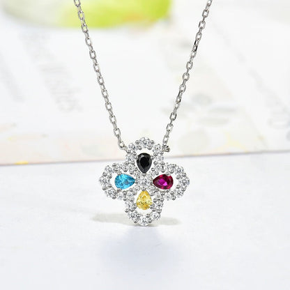 [Aetheris]LOOP NECKLACE FULL MOTIF DIAMOND 16MM MULTIPLE COLORS