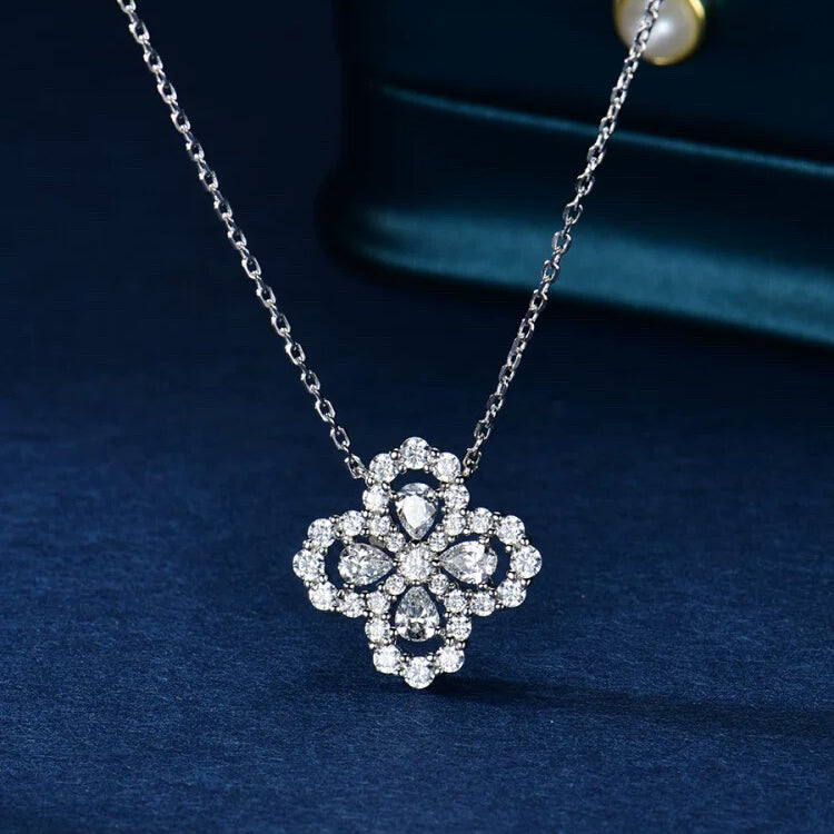 [Aetheris]LOOP NECKLACE FULL MOTIF DIAMOND 16MM MULTIPLE COLORS