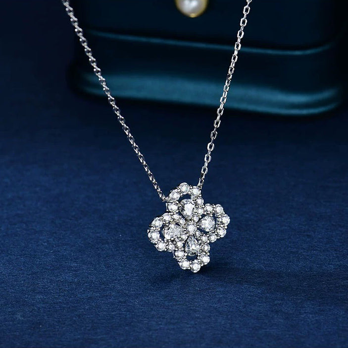 [Aetheris]LOOP NECKLACE FULL MOTIF DIAMOND 16MM MULTIPLE COLORS
