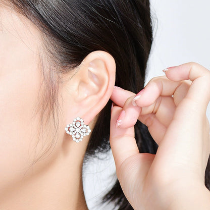 [Aetheris]LOOP EARRINGS FULL MOTIF DIAMOND 16MM