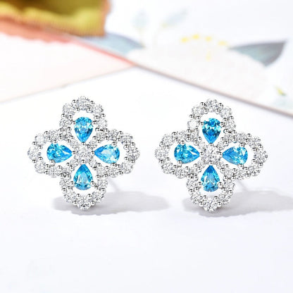 [Aetheris]LOOP EARRINGS FULL MOTIF DIAMOND 16MM