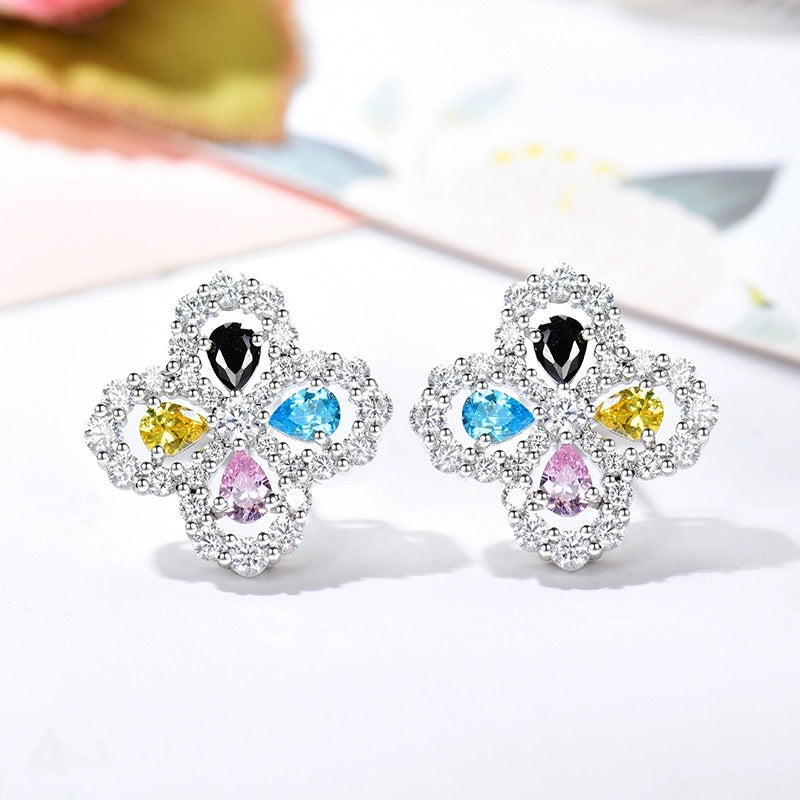 [Aetheris]LOOP EARRINGS FULL MOTIF DIAMOND 16MM