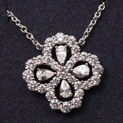[Aetheris]LOOP NECKLACE FULL MOTIF DIAMOND 16MM MULTIPLE COLORS