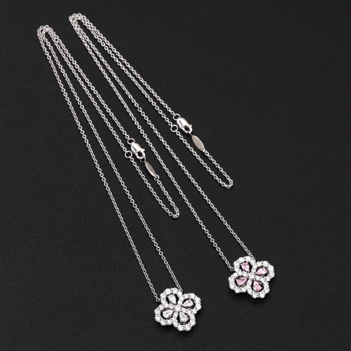 [Aetheris]LOOP NECKLACE FULL MOTIF DIAMOND 16MM MULTIPLE COLORS
