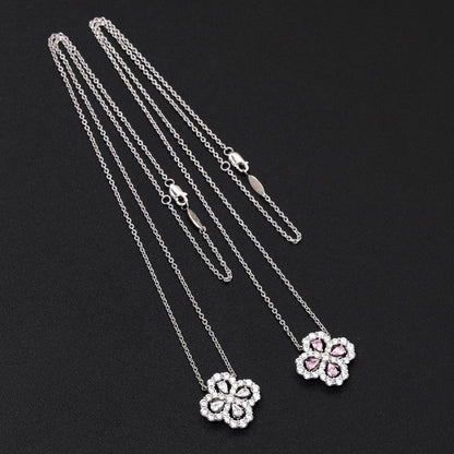 [Aetheris]LOOP NECKLACE FULL MOTIF DIAMOND 16MM MULTIPLE COLORS
