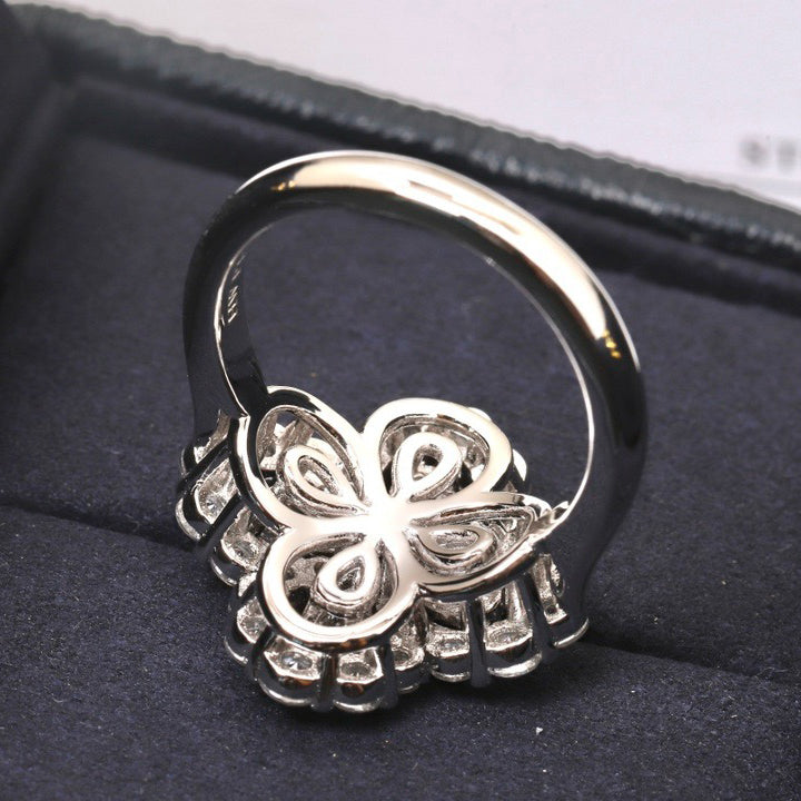 [Aetheris]LOOP RING FULL MOTIF DIAMOND 16MM SILVE
