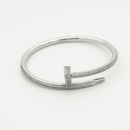 [Aetheris]JUSTE UN CLOU 3.5MM FULL PAVÉ NAIL BANGLE