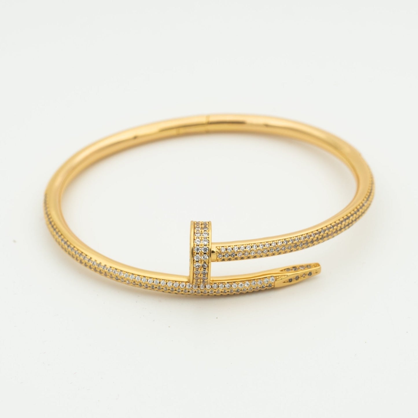 [Aetheris]JUSTE UN CLOU 3.5MM FULL PAVÉ NAIL BANGLE