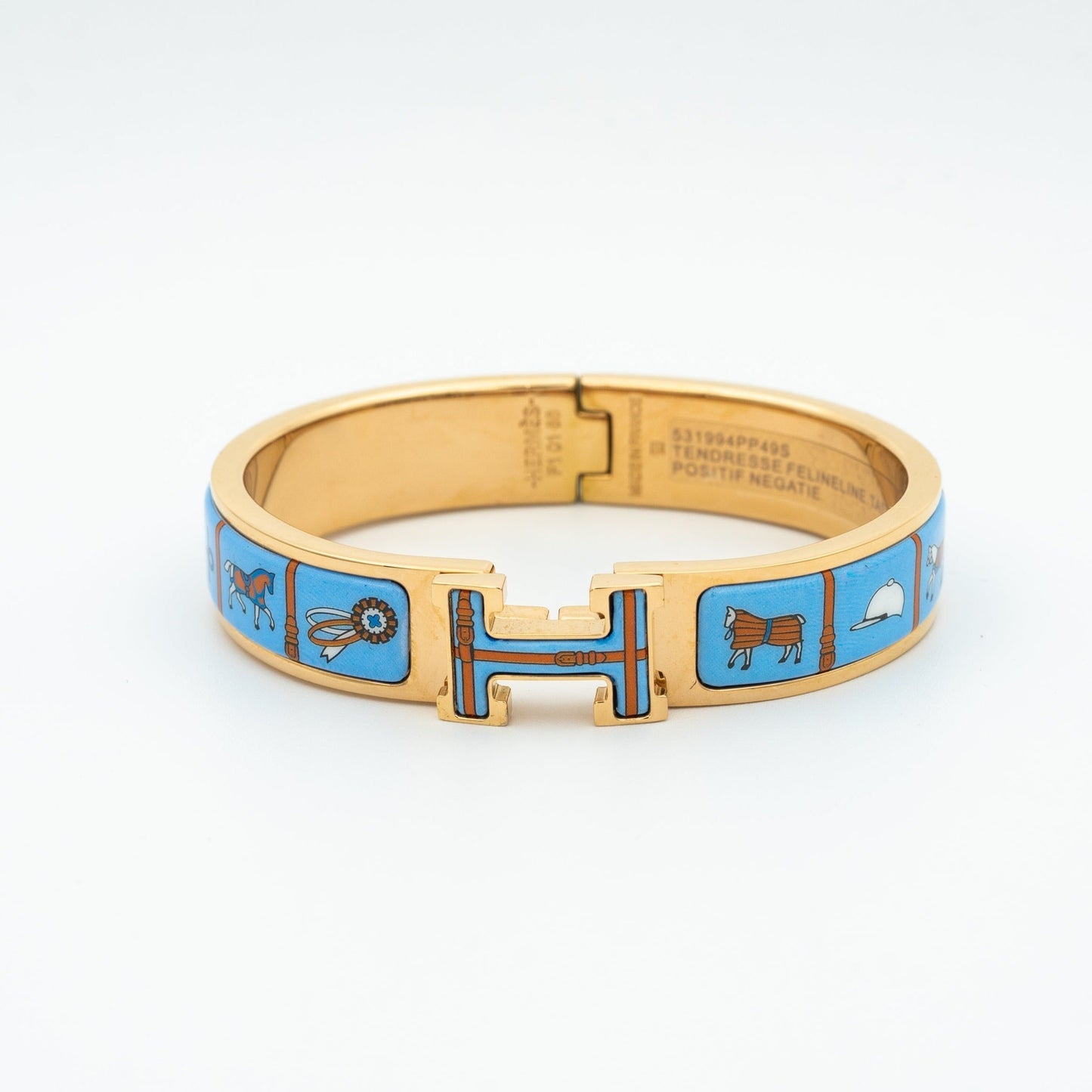 [Aetheris]H ROSE GOLD BRACELET BLUE CERAMIC