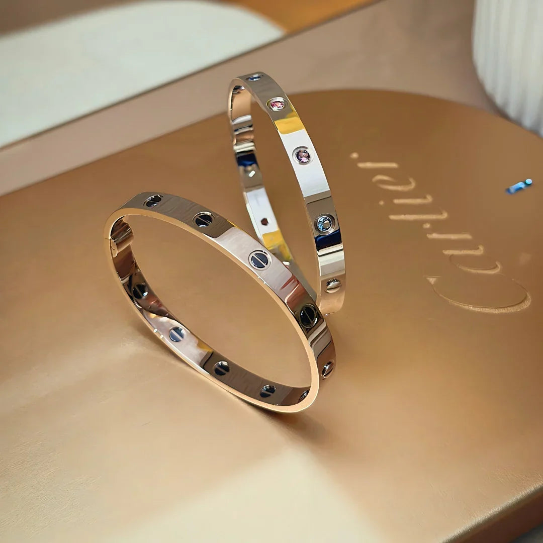 [Aetheris]CLASSIC 6.1MM LOVE BRACELET 10-DIAMOND MULTICOLOR