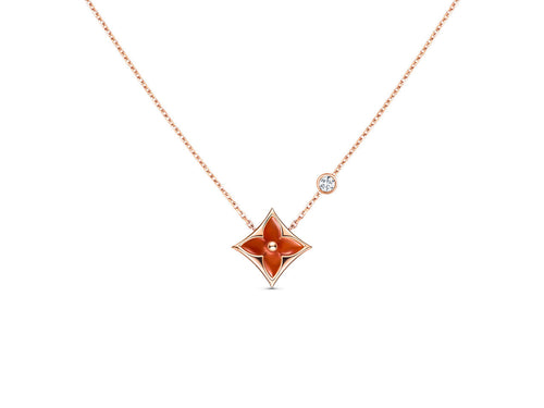 [Aetheris]STAR NECKLACE ROSE GOLD 1 DIAMOND