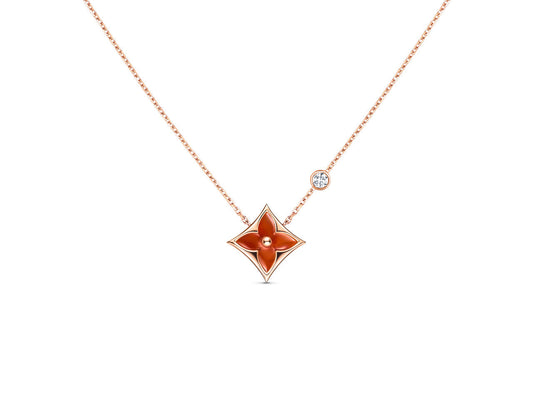 [Aetheris]STAR NECKLACE ROSE GOLD 1 DIAMOND