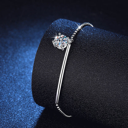 [Aetheris] ELEGANTES HALBMOND-MOISSANIT-ARMBAND