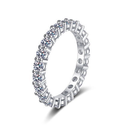 [Aetheris] LUXURIÖSER 2.2 KARAT MOISSANIT VOLL-ETERNITY-RING