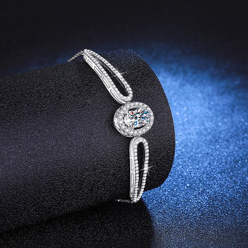 [Aetheris]"PIGEON'S EGG" TEARDROP MOISSANITE BRACELET