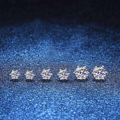[Aetheris]SIX-PRONG MOISSANITE EARRINGS