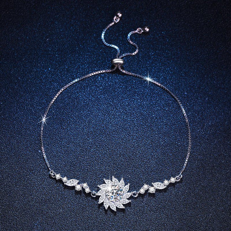 [Aetheris]RADIANT SUNFLOWER MOISSANITE BRACELET