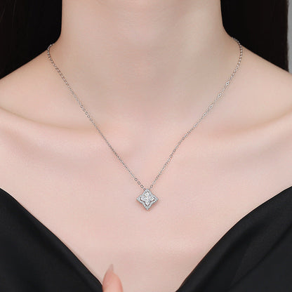 [Aetheris]STAR-CLOVER MOISSANITE NECKLACE