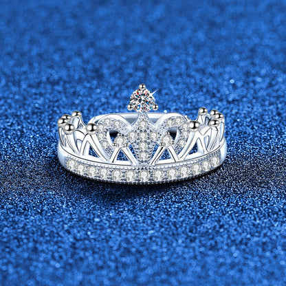 [Aetheris]DREAMY CROWN MOISSANITE RING - 1.2CT ELEGANT PRINCESS STYLE