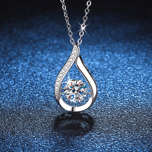 [Aetheris]DANCING WATER DROP MOISSANITE NECKLACE