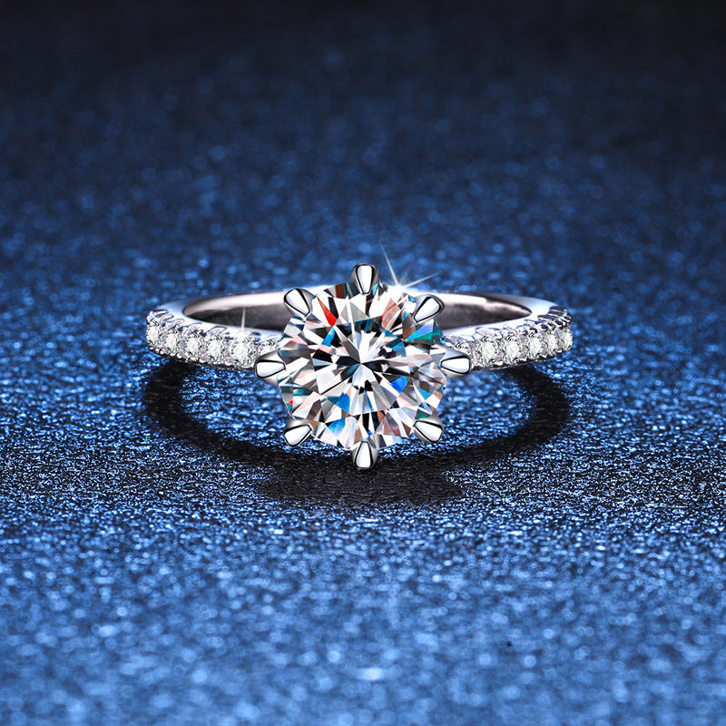 [Aetheris]BOLD TIGER CLAW MOISSANITE ENGAGEMENT RING